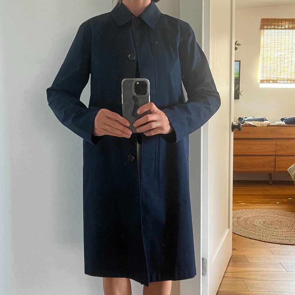 Uniqlo water resistant mac coat